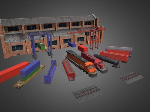 train railway transportation hub