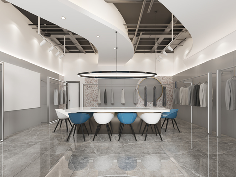 Modern Clothing Store Reception Room