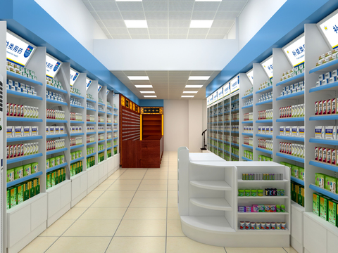 Modern Pharmacy Chinese Medicine Shop