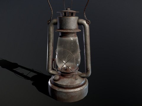 Industrial wind kerosene lamp candlestick lamp