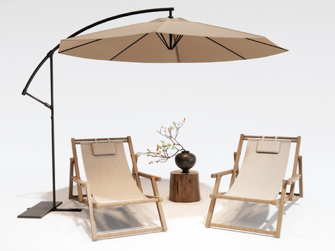 Outdoor Lounger Beach Lounger Parasol