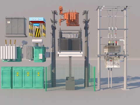 Electric pole transformer high voltage box