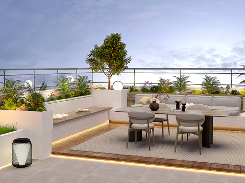 Roof garden Balcony Terrace