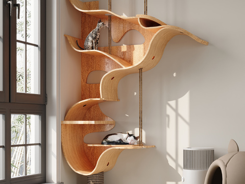 Solid Wood Cat Climbing Rack