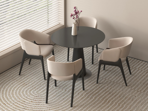 Leisure table and chair round table