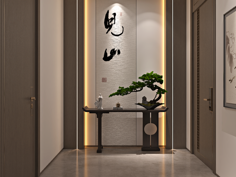 New Chinese-style entrance hall