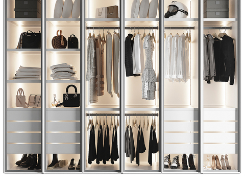 Modern Wardrobe Storage Cabinet Locker