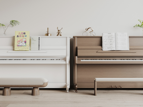 White Piano Wood Piano