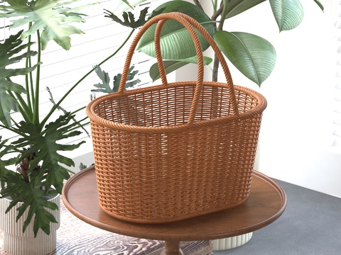 Rattan woven fruit basket Rattan woven basket