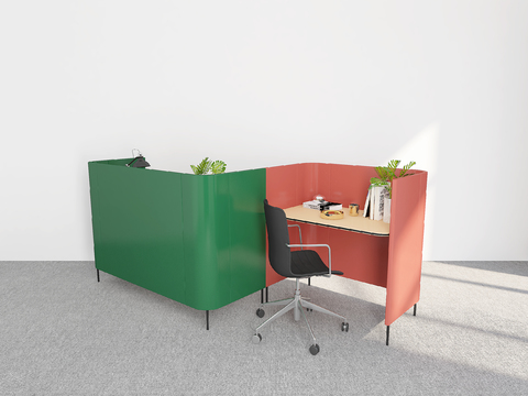 Modern Office Desk and Chair Workbench