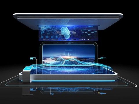 Multimedia sand table in science and technology exhibition hall