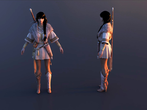 Game Female medieval female warrior