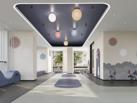 Modern Overhead Floor Children's Activity Area