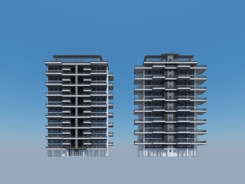 High-rise residential district residential small house