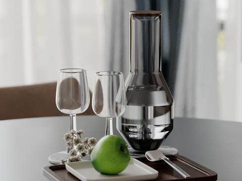 Modern tableware cup measuring cup goblet