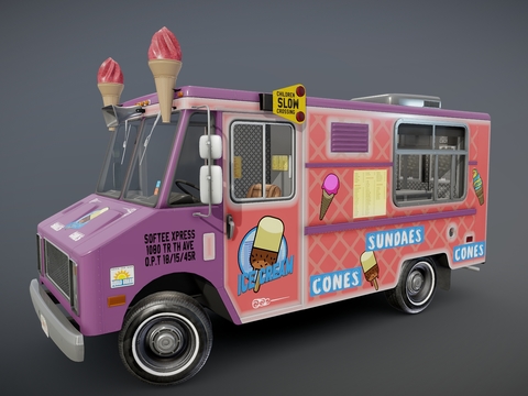 Ice Cream Car Cold Drink Car Dining Car