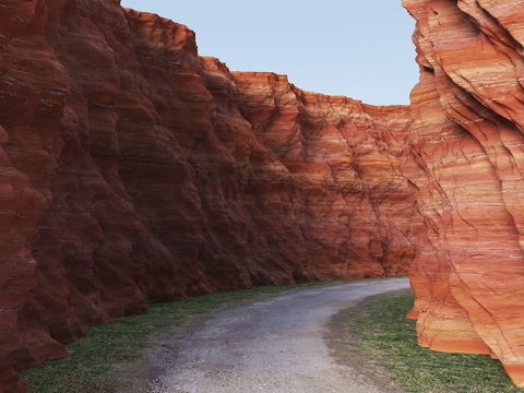 Canyon Danxia Landform Gobi Rocks