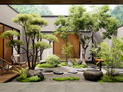 Villa Courtyard Garden Atrium Landscape Landscaping