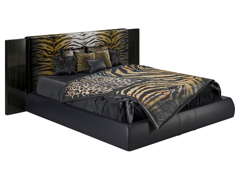 Roberto Cavalli Home Fabric Double Bed Commodity Bed