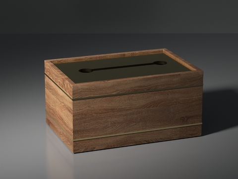 Paper Box Solid Wood Tissue Box