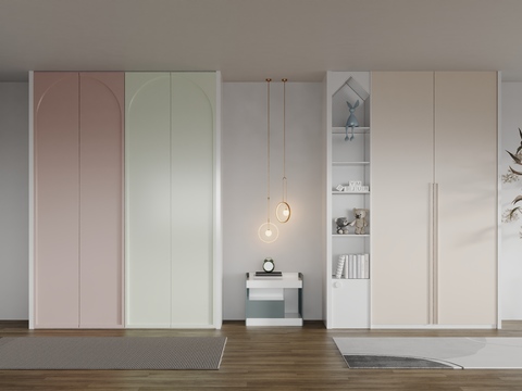 modern children's wardrobe cabinet