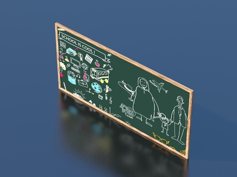 Billboard shop signboard blackboard graffiti wall chalk drawing small blackboard