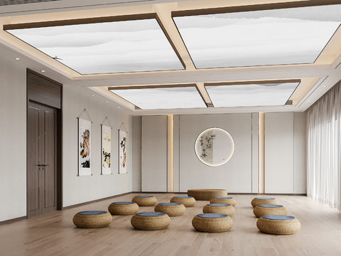 New Chinese Yoga Studio meditation room