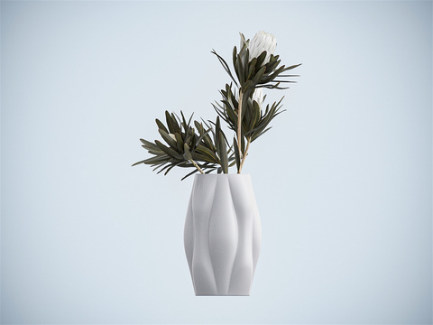 Modern Vase Flower Art Lotus