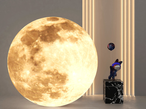 Space lamp Moon lamp