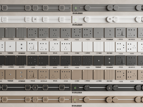 Switch mobile socket rail socket