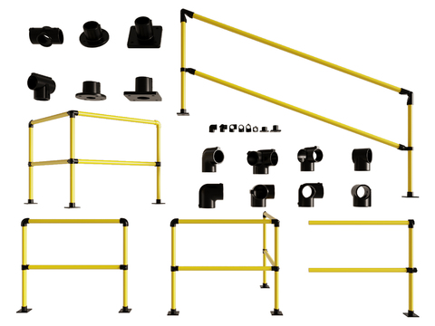 Protective fence fence construction railing site fence quick release fence