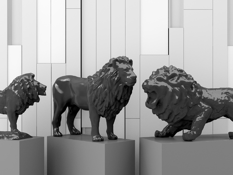 Modern Lion Sculpture Free