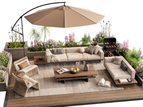 Modern outdoor sofa