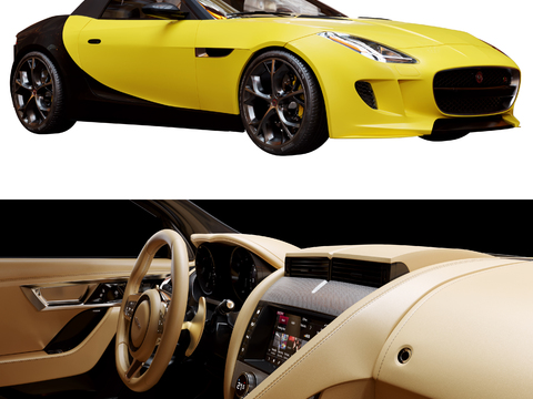 Jaguar Convertible sports car