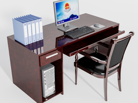 modern office desk and chair