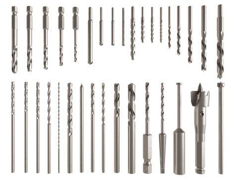 Drill Hardware Tools Metal Equipment Threaded Drill Bits