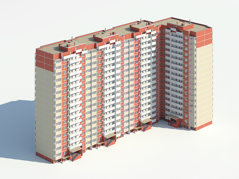 High-rise residential building public rental residential area