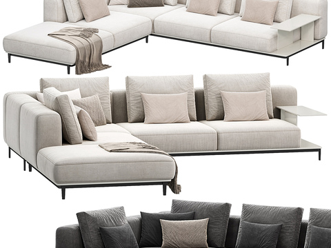 poliform multi-person sofa corner sofa