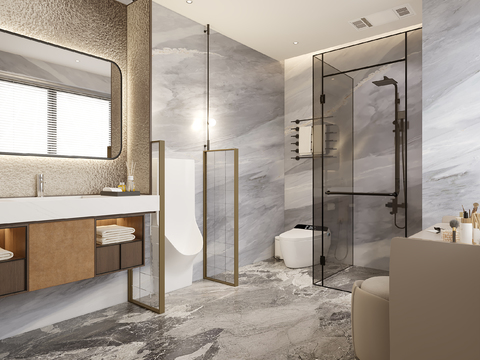 Affordable Luxury Style Toilet Bathroom