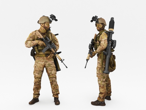 Soldier Characters Special Forces