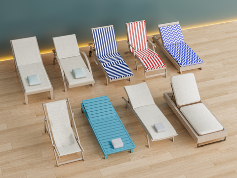 Modern Outdoor Lounger Beach Lounger