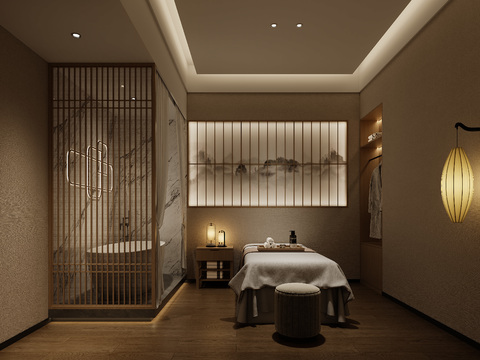 New Chinese SPA Massage Room Beauty Room