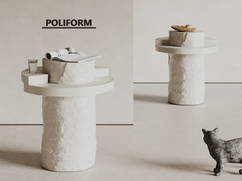 poliform plaster side table corner table table
