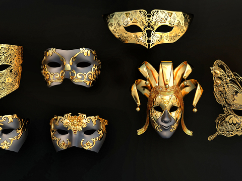 Mask Gold Mask Gold Jewelry Mask Decorations