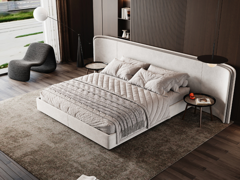 Minotti modern double bed