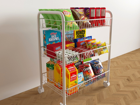 Side cart snack rack