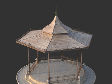 Outdoor courtyard pavilion gazebo