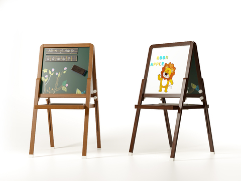 Children's drawing board easel