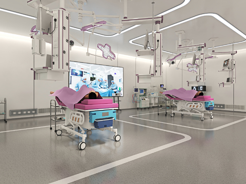 Hospital delivery room operating room