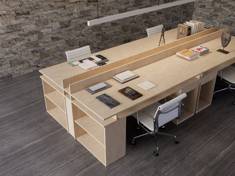 modern office desk and chair